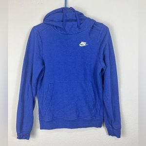 Nike Cowl Neck Blue Hoodie XS